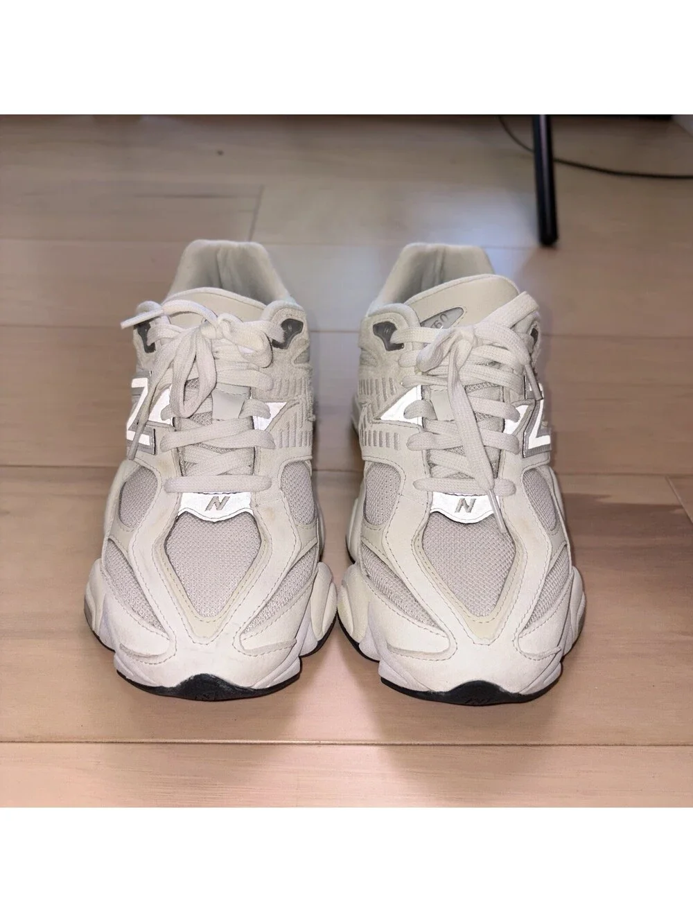 New Balance 9060 White Cream Suede Sneakers Men’s 7 Women’s 8.5 Shoes